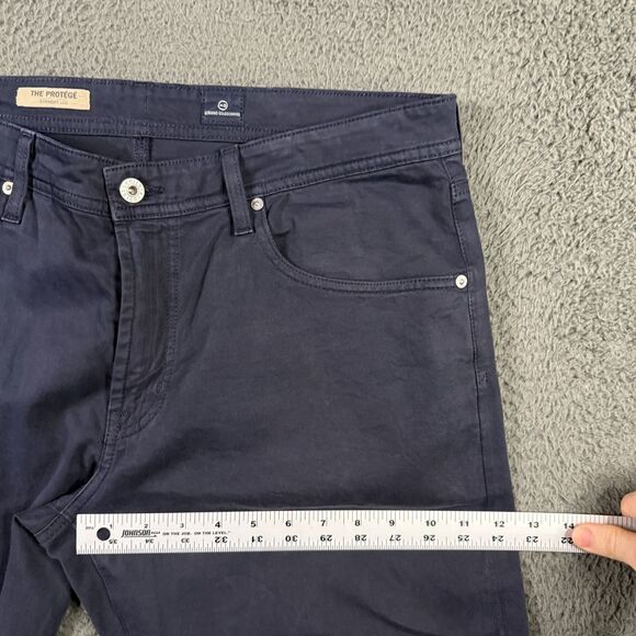 AG Adriano Goldschmied Pants Mens 34x34 Blue Protege Straight Leg Chino Preppy - Picture 14 of 16